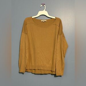 Loft Women’s Lightweight Brown Sweater Top Size XL EUC VERY COMFORTABLE